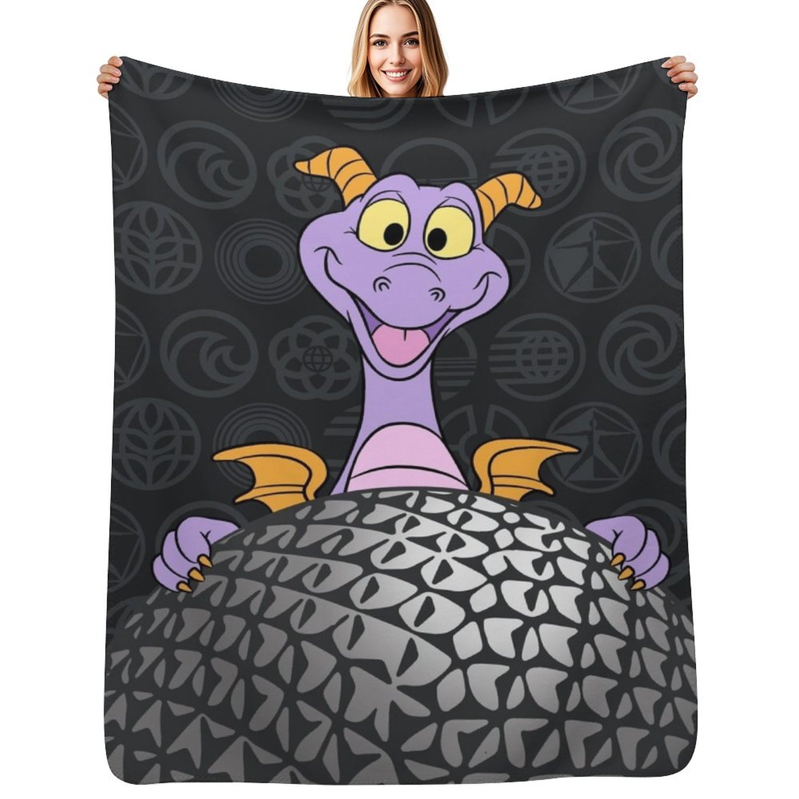 3D Printing Icon - Figment BLK SSE Icons Throw Blanket