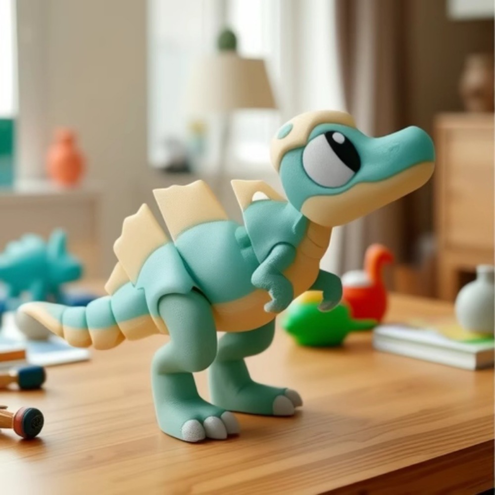 3D Printed Cartoon Tyrannosaur - 3D Printing Household Items 评论和价格