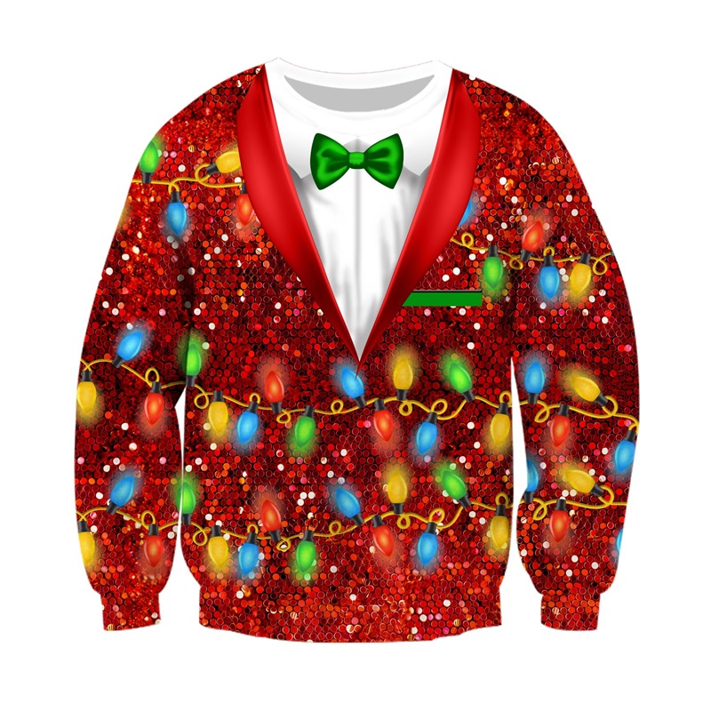 Ugly Christmas Sweaters Men No - 3D Printing Xmas 评论和价格