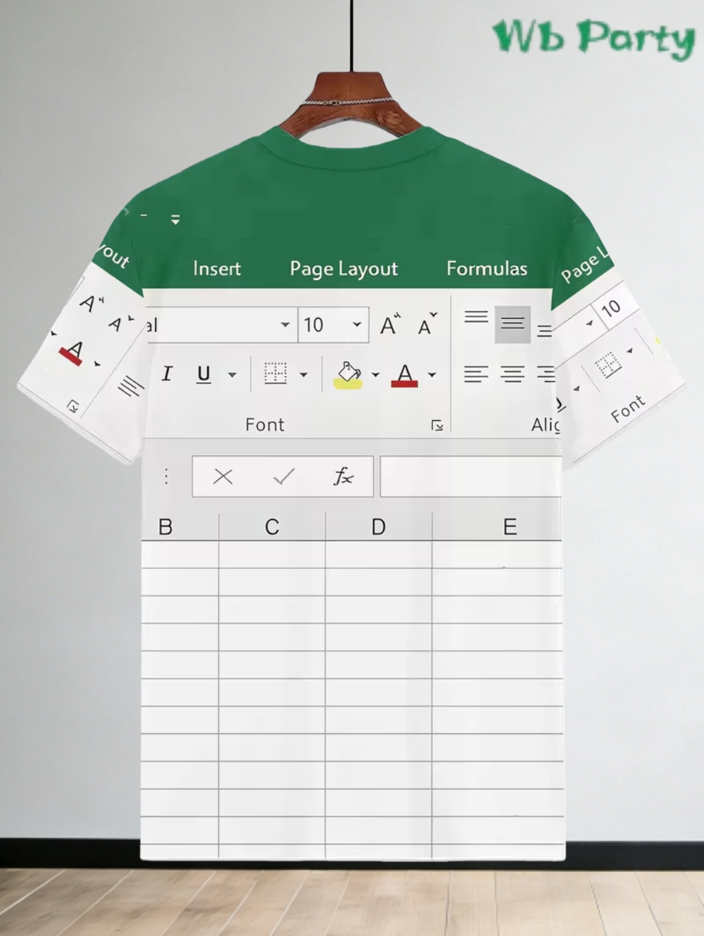 Casual Excel Tshirt for Men 3D - 3D Printing Design Software 评论和价格