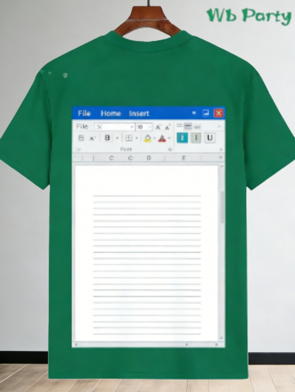 Casual Excel Tshirt for Men 3D - 3D Printing Design Software 评论和价格