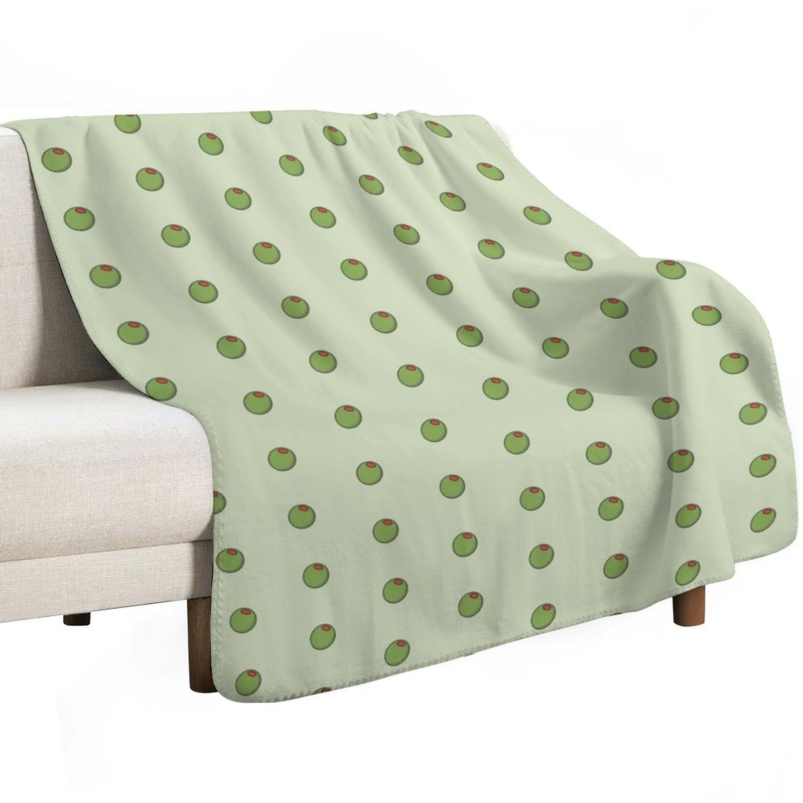 Cute Olive Icon on Green Throw - 3D Printing Icon 评论和价格