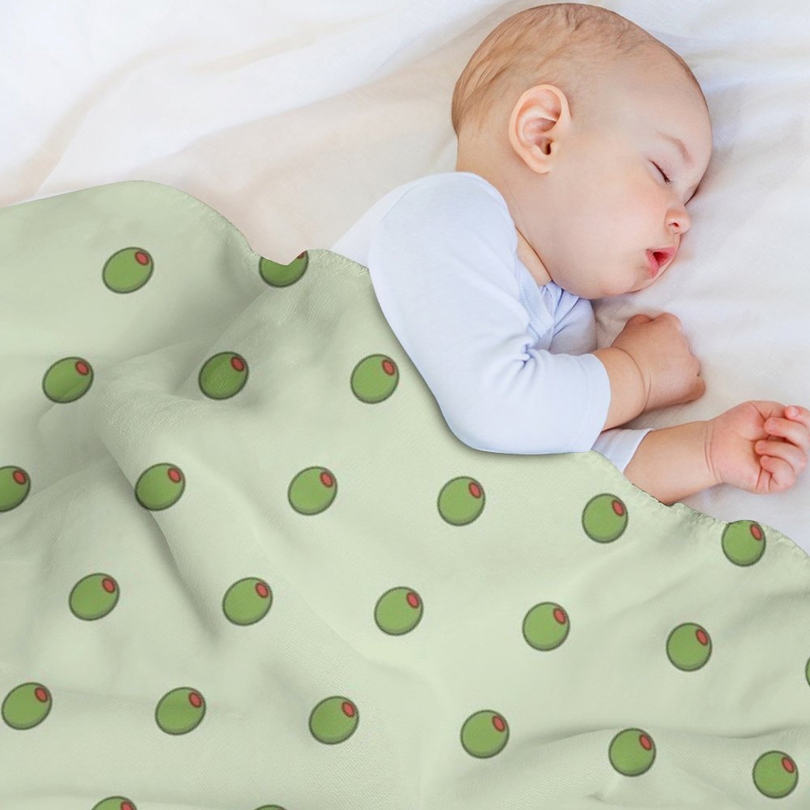 Cute Olive Icon on Green Throw - 3D Printing Icon 评论和价格