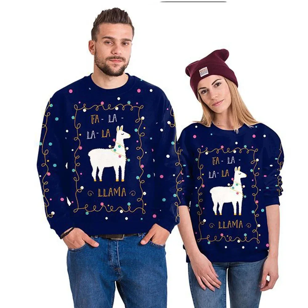 Men Women Llama Ugly Christmas - 3D Printing Xmas 评论和价格