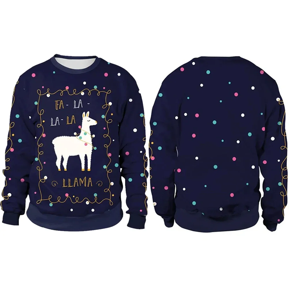 Men Women Llama Ugly Christmas - 3D Printing Xmas 评论和价格