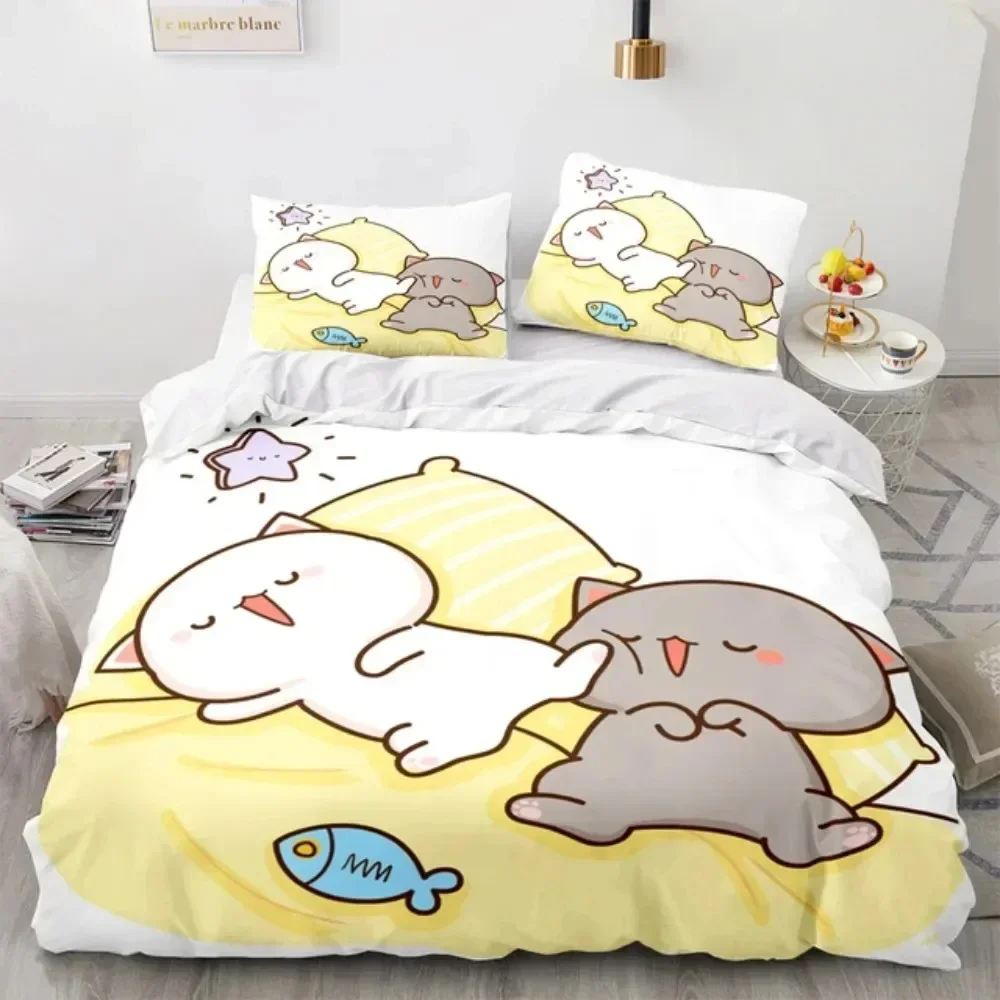3D Cartoon Lovely Peach Cat Pr - 3D Printing Quilting 评论和价格