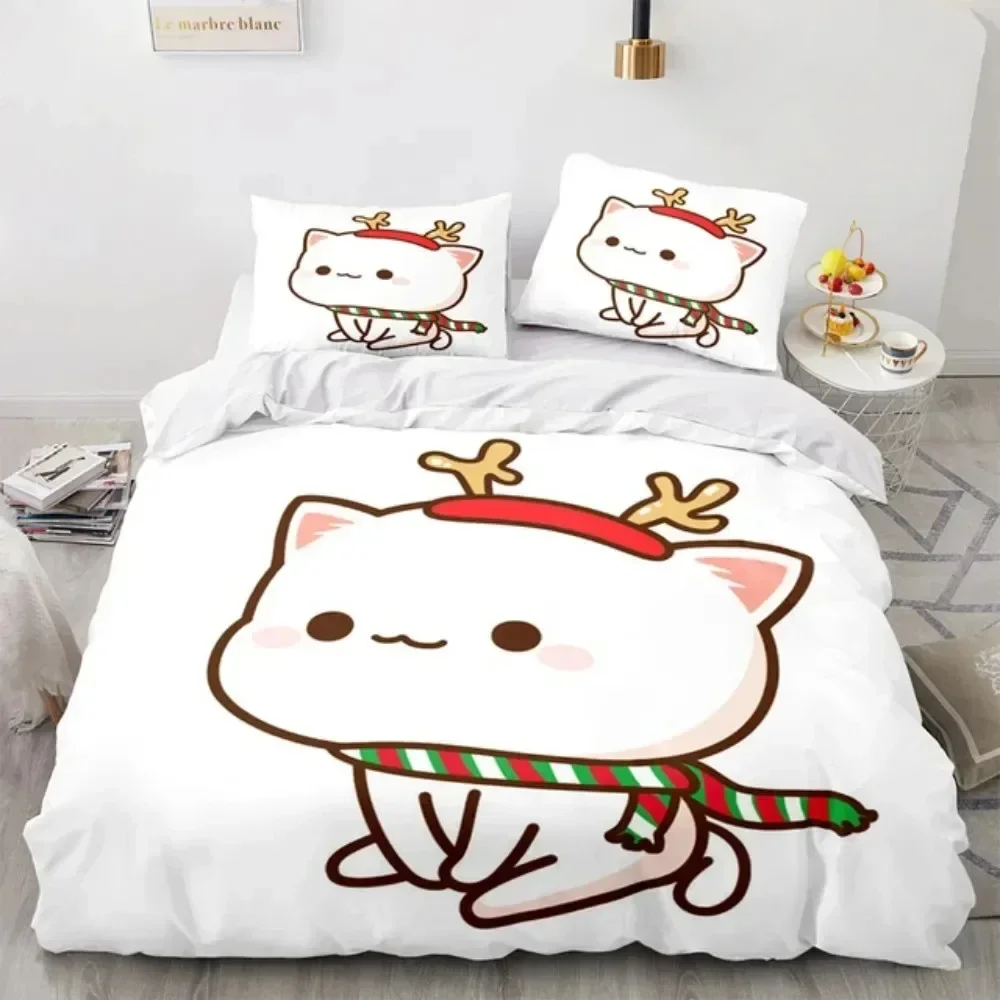 3D Cartoon Lovely Peach Cat Pr - 3D Printing Quilting 评论和价格