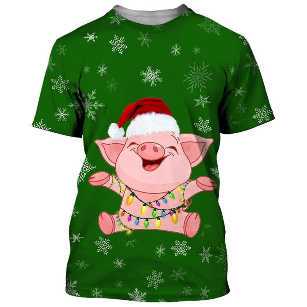 HX Funny Piggy Christmas Hoodi - 3D Printing Xmas 评论和价格