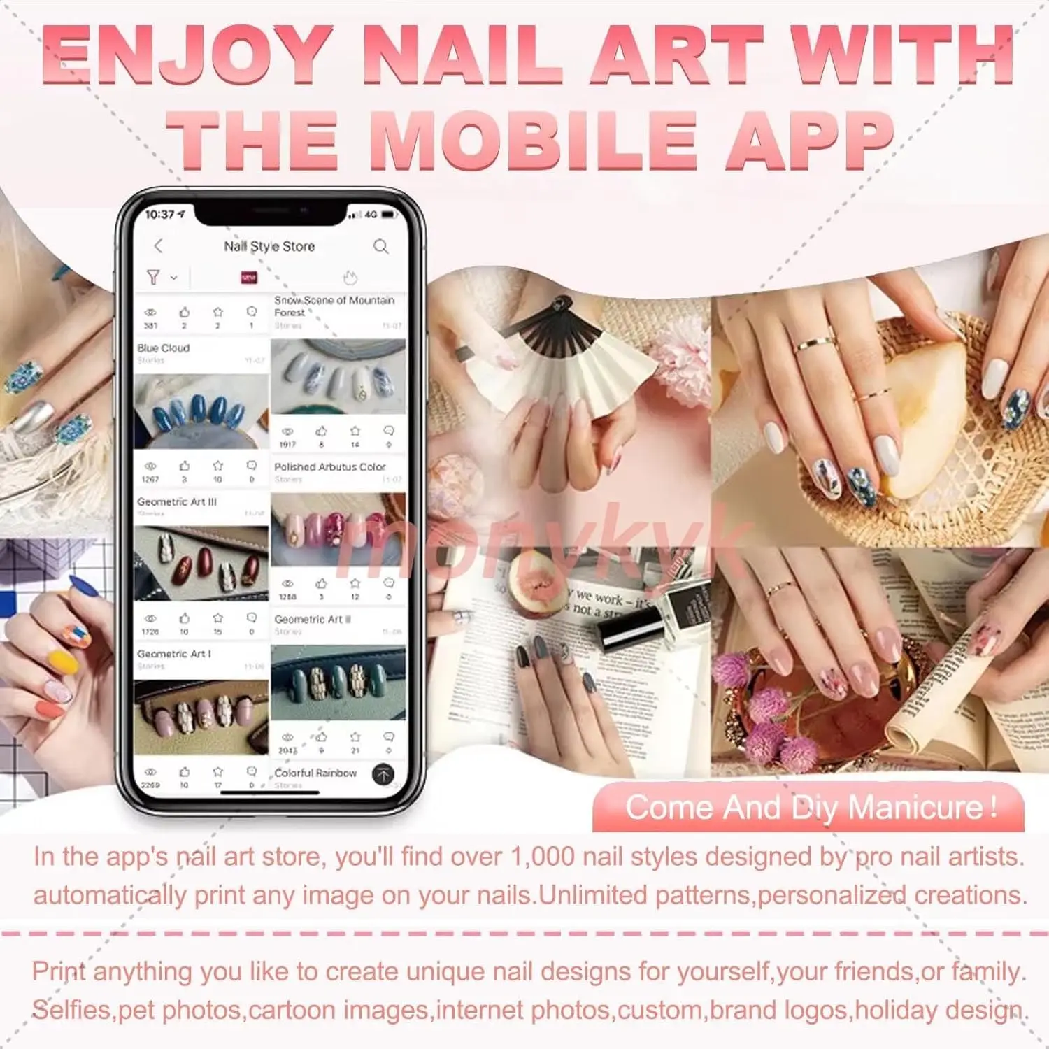 O2nails Nail Printer Machine K - 3D Printing Design Software 评论和价格