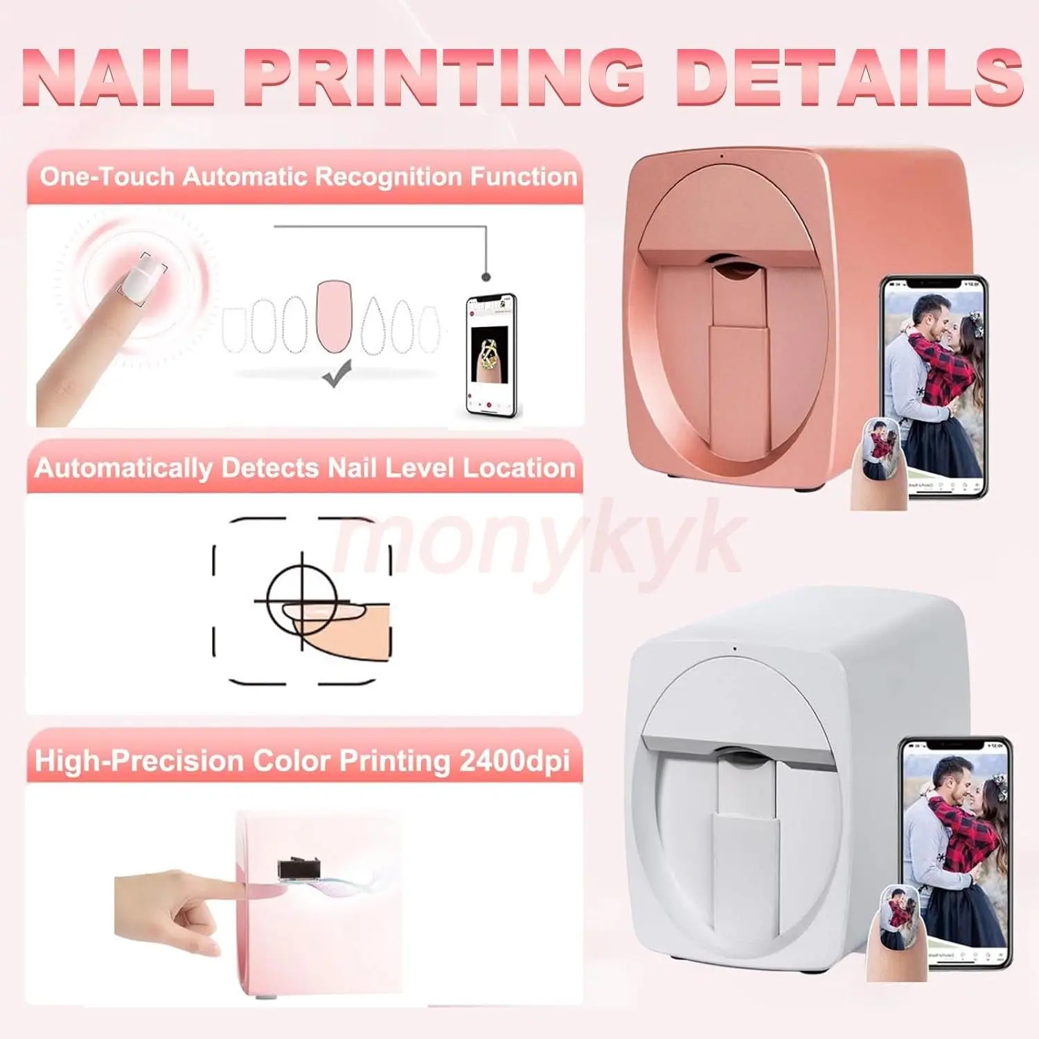 O2nails Nail Printer Machine K - 3D Printing Design Software 评论和价格