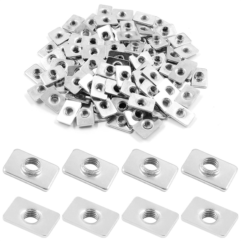 100pcs Flat Sliding T-Slot Nut - 3D Printer Enclosure Frame 评论和价格