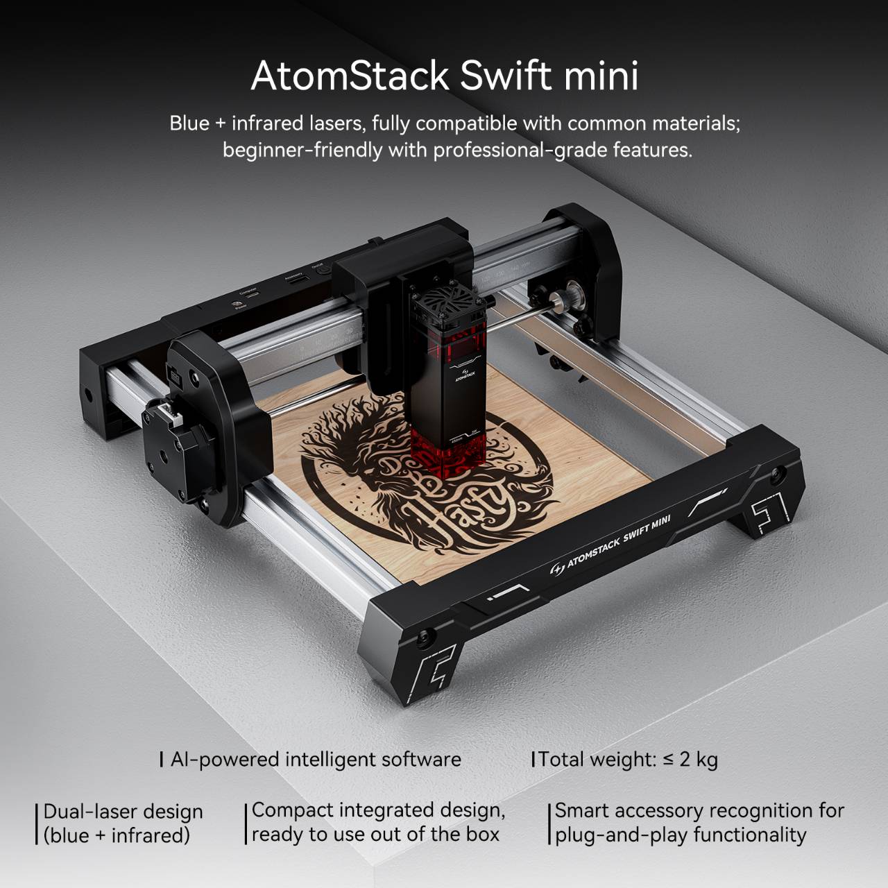 ATOMSTACK Swift Mini Laser Eng - 3D Printing Design Software 评论和价格