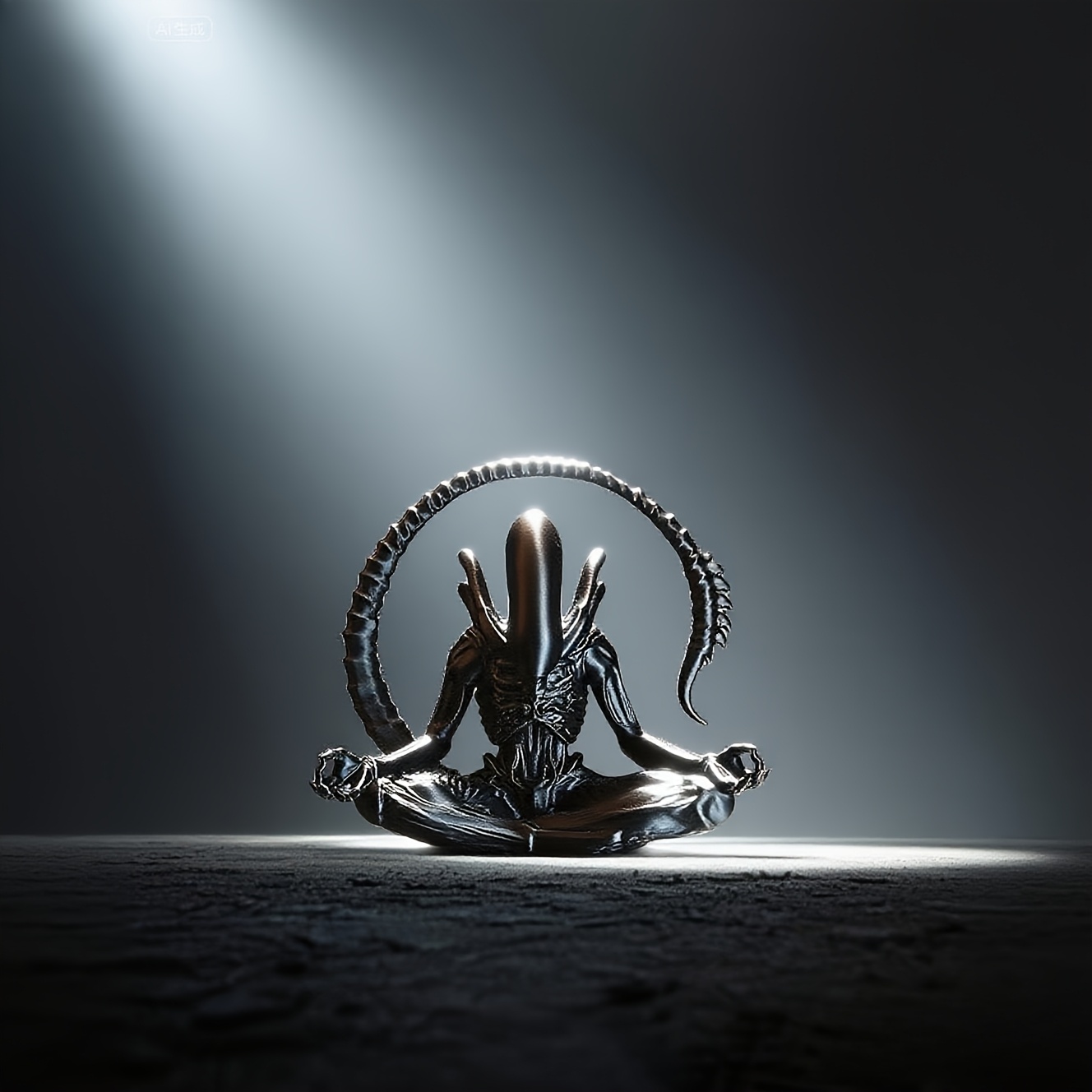 Meditating Alien Figurine 3D P - 3D Printing Household Items 评论和价格