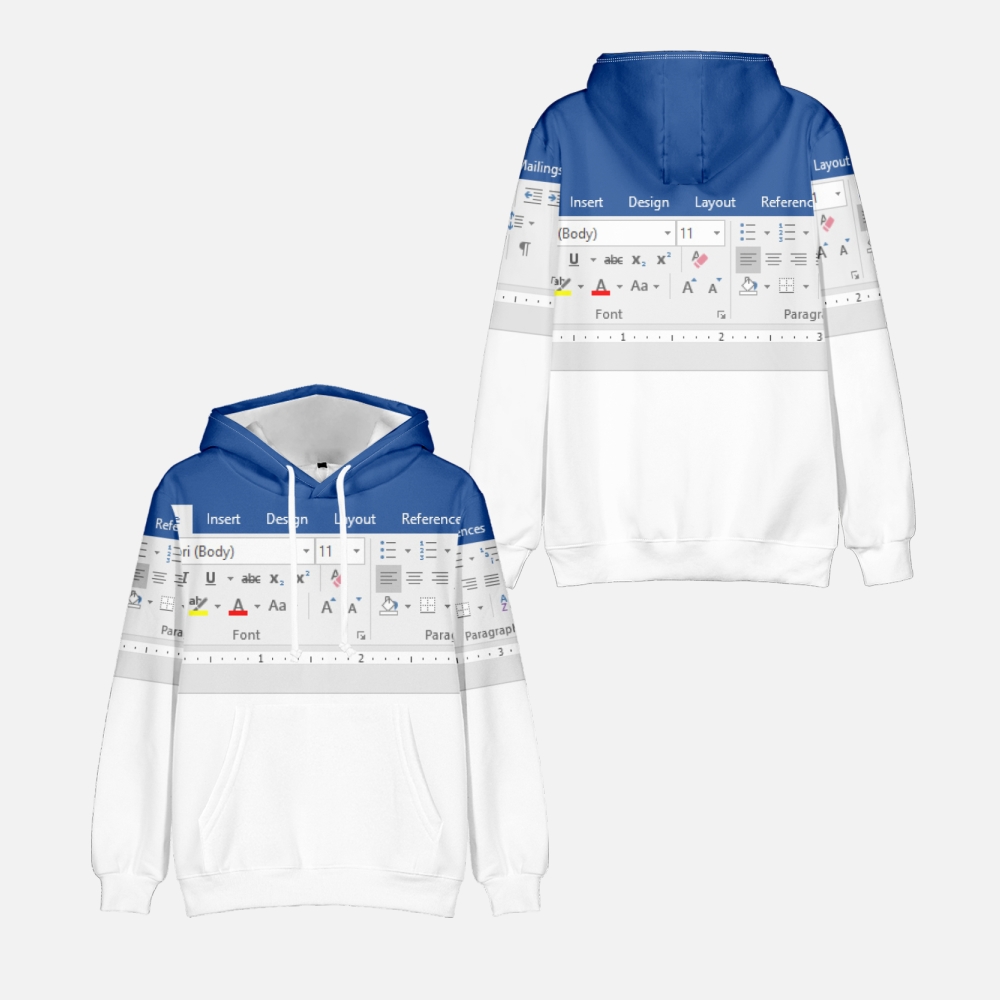 3D Casual Excel Hoodie for Men - 3D Printing Design Software 评论和价格