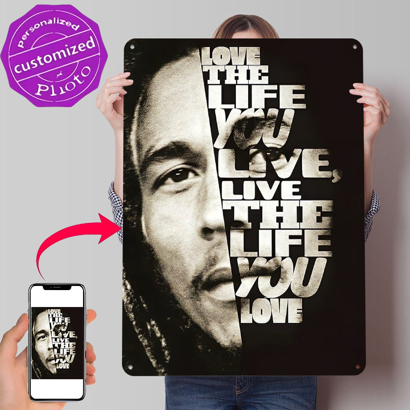 Bob Marley Quote Poster Retro  - 3D Printing Quote 评论和价格