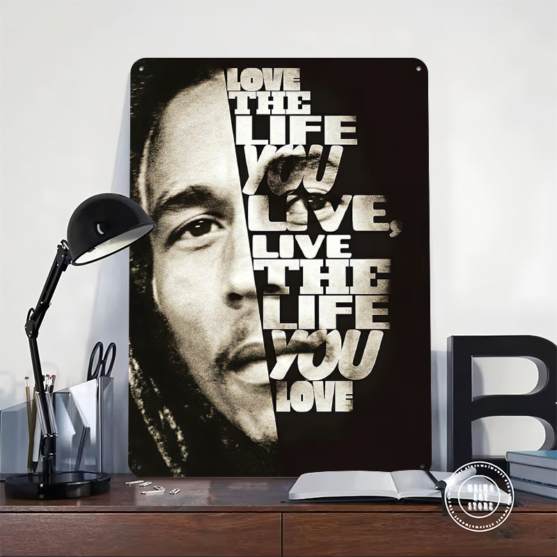 Bob Marley Quote Poster Retro  - 3D Printing Quote 评论和价格