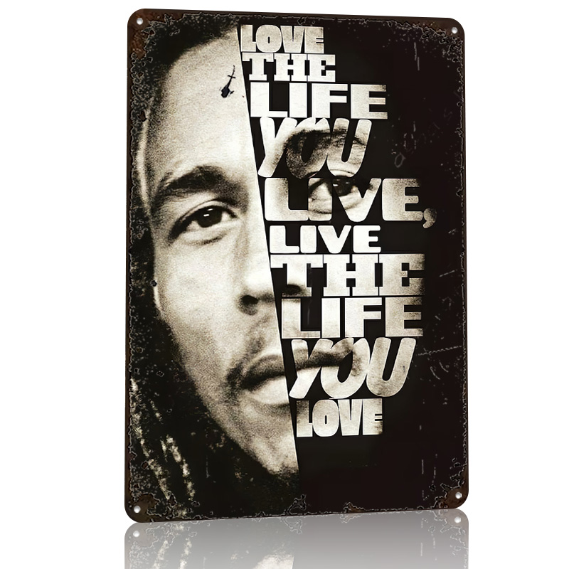 Bob Marley Quote Poster Retro  - 3D Printing Quote 评论和价格