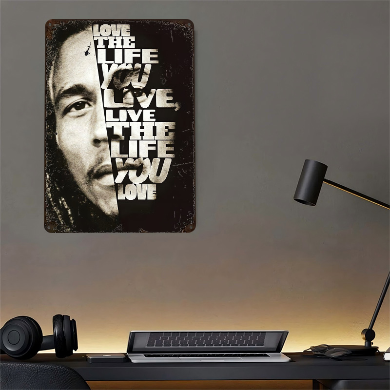 Bob Marley Quote Poster Retro  - 3D Printing Quote 评论和价格