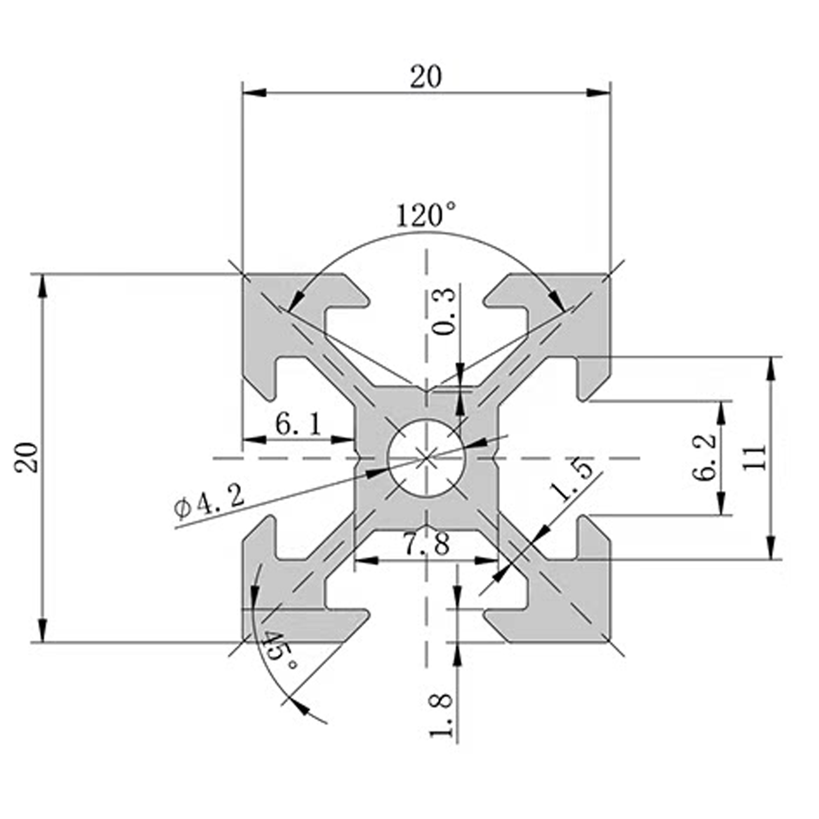 4Pcs V Slot 2020 Aluminum Extr - 3D Printer Enclosure Frame 评论和价格