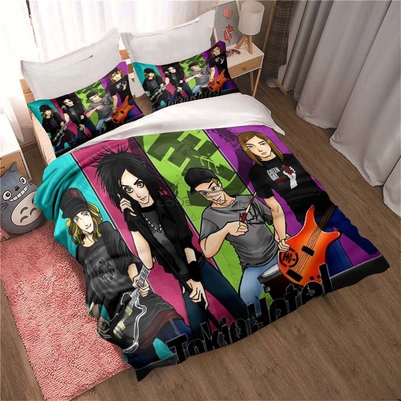 New Tokio Hotel Bedding Set 3D - 3D Printing Quilting 评论和价格