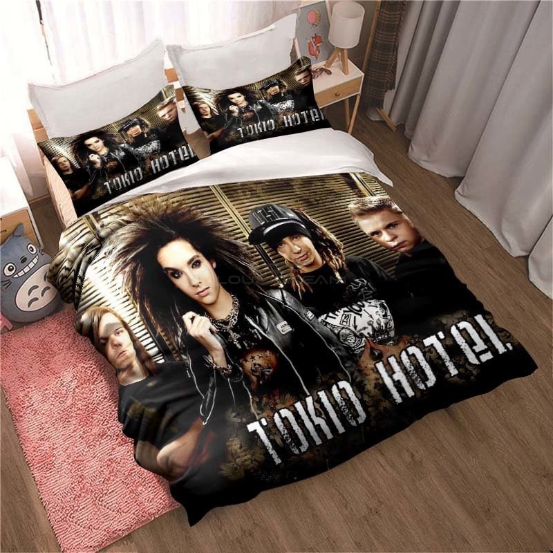 New Tokio Hotel Bedding Set 3D - 3D Printing Quilting 评论和价格