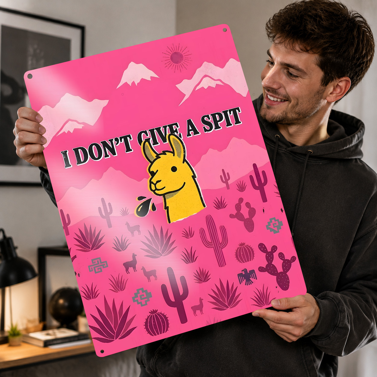 Llama Spitting Funny Quote 'I  - 3D Printing Quote 评论和价格
