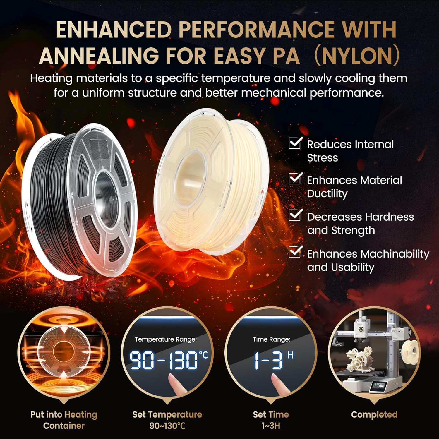 SUNLU 2KG Easy-to-Print Nylon  - 3D Printing Nylon 评论和价格